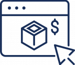 Products and Pricing Features Icon Icon representing product catalog and pricing flexibility in telecom billing solutions.